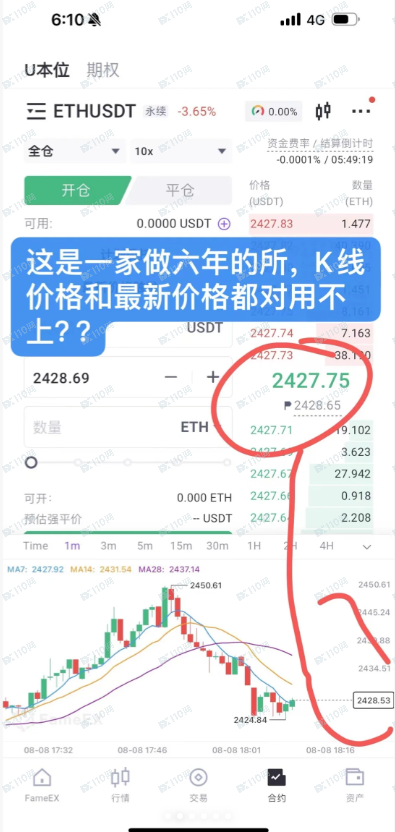 曝光一个币圈垃圾交易所FameEx，避坑吧！