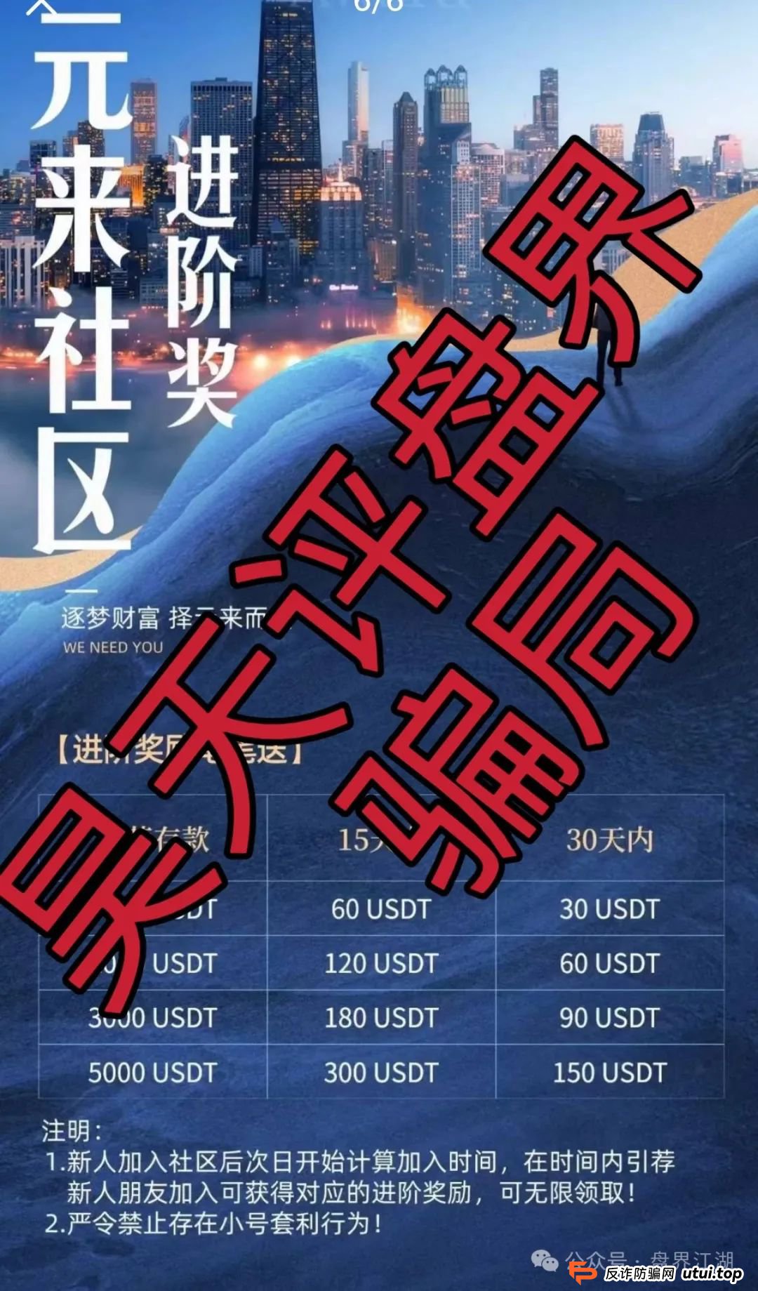 元来社区UBS跟单类资金盘骗局，典型的一轮圈杀猪盘，高度预警，看见一定要远离！