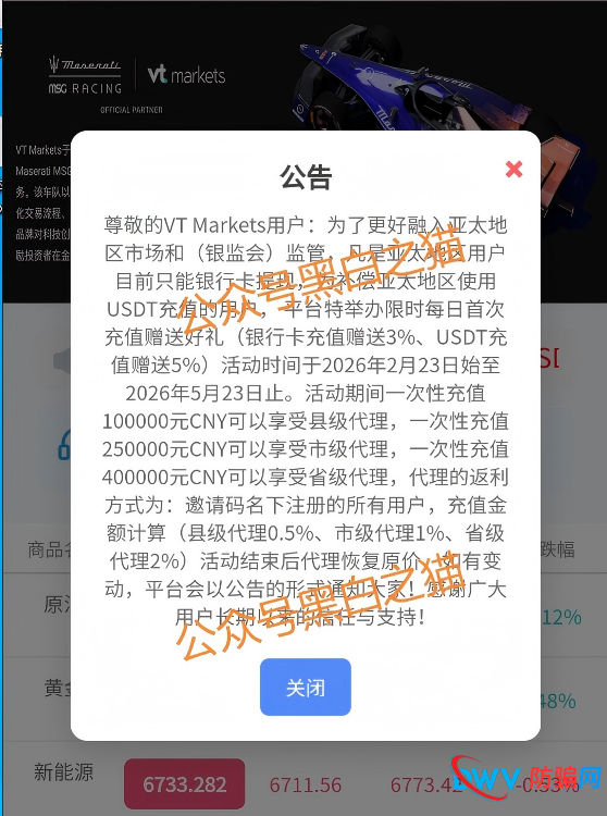 外汇盘｜境外“Vt Markets”遭仿冒，国内吸金不止，杀猪盘骗局又起......