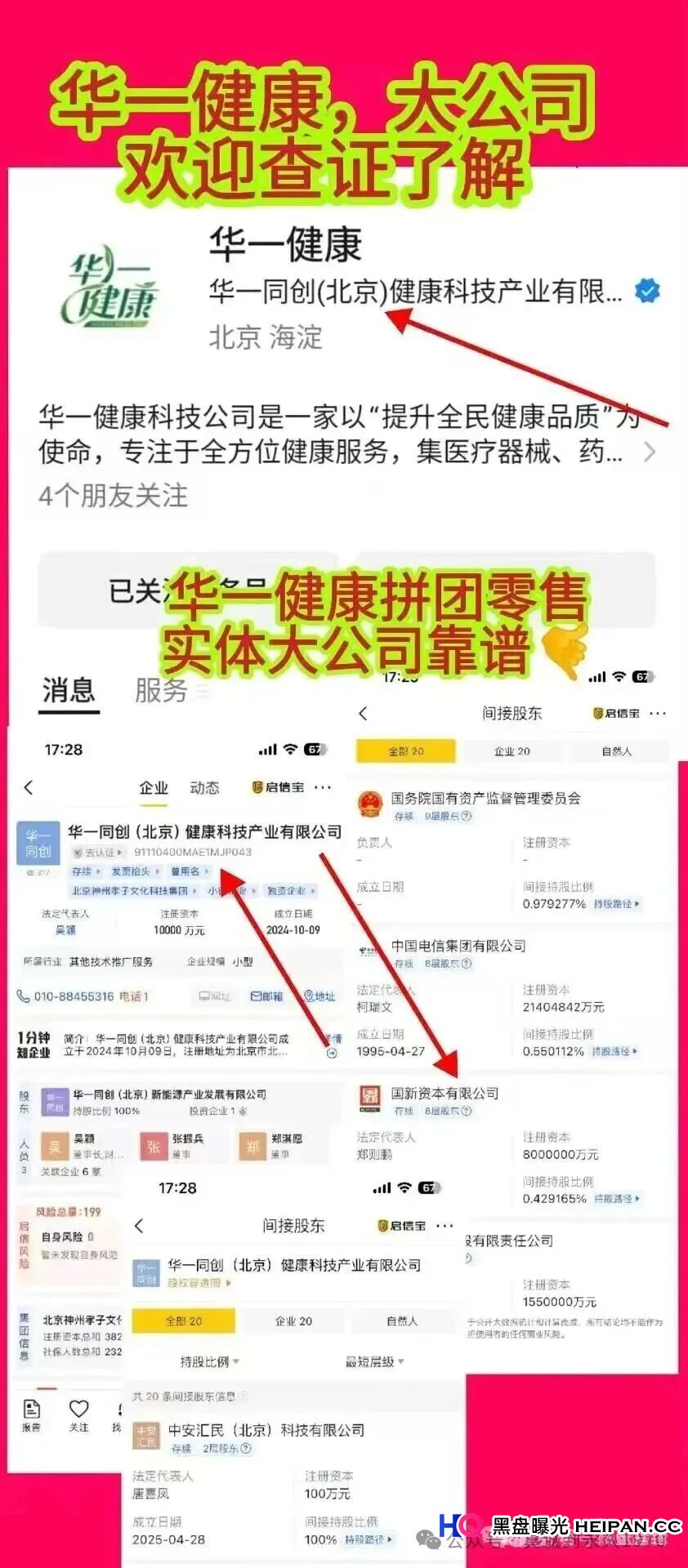 起底“华一健康”拼团骗局:499元入门,号称“20天赚4000”,实为精心包装的庞氏模型 起底“华一健康”拼团骗局:499元入门,号称“20天赚4000”,实为精心包装的庞氏模型